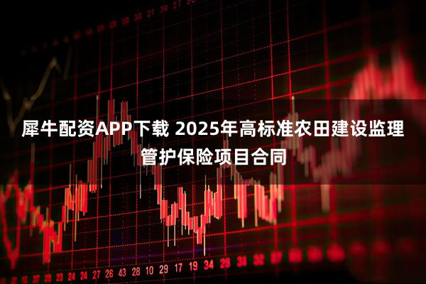 犀牛配资APP下载 2025年高标准农田建设监理管护保险项目合同